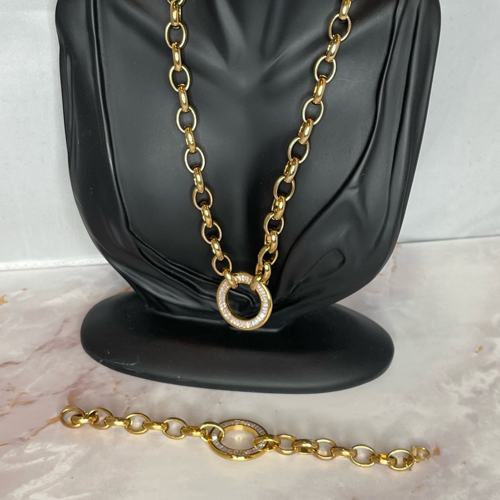 Fashion Jewelry Necklace/Bracelet Set